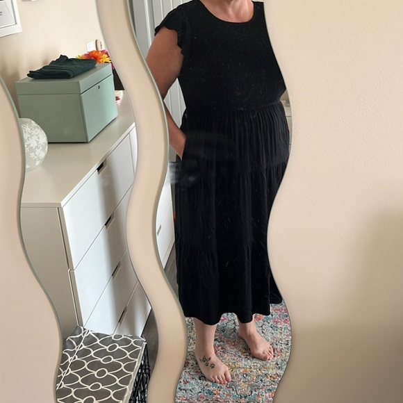 Black dress XL never worn stretchy - Picture 2 of 13